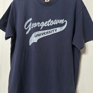 u.s college カレッジ　ティシャツ　半袖　メンズ　Mサイズ ネイビー