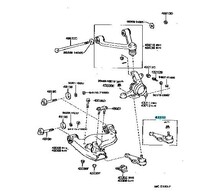 【トヨタ純正新品】 TOYOTA 未使用品 ★廃版品★ フロント 左側 助手席側 ロア ボールジョイント ソアラ GZ20 MZ20_画像1