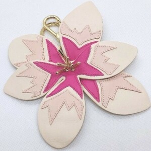  Furla FURLA flower motif key holder charm 