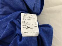 本物カルバンクラインckCalvinKleinコットンハーフジップ半袖ポロシャツメンズサーフアメカジビジネススーツゴルフ青ブルーL_画像5