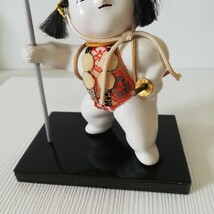 加賀人形 晃山作 童子 高さ12.8cm [加賀百万石伝統 郷土玩具 陶人形 置物 日本人形 日本美術 伝統工芸品]_画像3