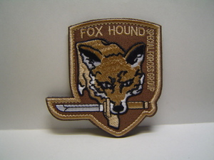 ★未使用★ＦＯＸ ＨＯＵＮＤ・茶系色★ワッペン