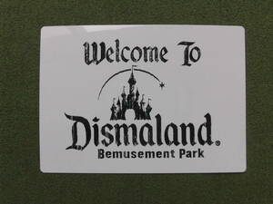  送料無料★Banksy バンクシー☆アルミ板のウェルカムボード☆Dismaland Welcom bord★超希少★ステンシル作品スプレーペイント★