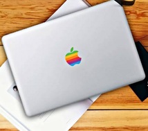 ★激レア!即納★Apple エンブレム 転写 ステッカー カスタム ◆ 自然な仕上がりの透明タイプ Macbook Air/Pro 11 12 13 15 PC マックブック_画像2