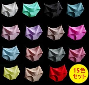 78-303-55 送料210円 レディース 下着 お得!!大量!!まとめ売り!!【15色セット,Mサイズ】女性 パンツ ランジェリー パンティ ブリーフ .1