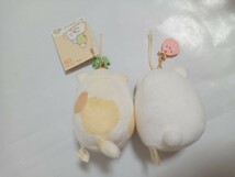 すみっコぐらし　ぬいぐるみキーホルダー　ねこ　しろくま　2点セット_画像2