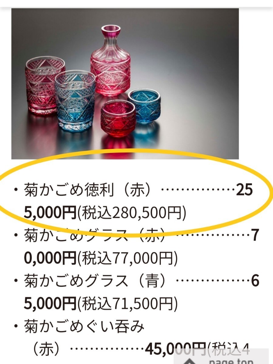 ☆美品☆薩摩切子八角籠目紋徳利藍(切子、江戸切子、薩摩切子