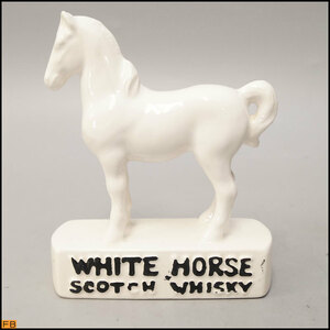 6454-◇税込◇ホワイトホース◆置物 馬 オブジェ 陶器 WHITE HORSE