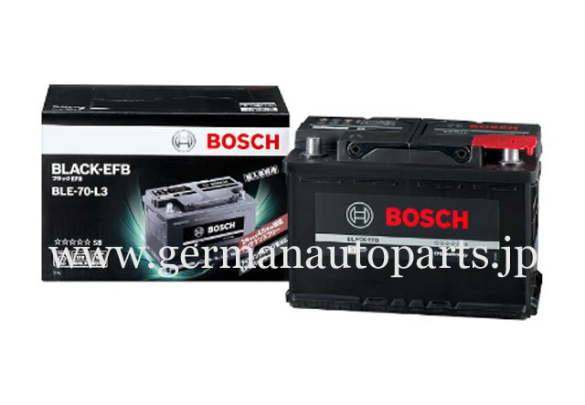 BOSCH★輸入車用アイドリングストップ対応バッテリー BLACK-EFB 70Ah BLE-70-L3●2年または4万kmの長期保証