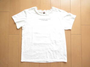 * beautiful goods * Pink Latte short sleeves T-shirt child girl S size 160cm TS8449