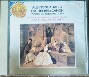 バロック名曲集 パイヤール室内O 国内盤 アルビノーニのアダージョ パッヘルベルのカノン FAMOUS BAROQUE MELODIES PAILLARD 1975,76,89 CD