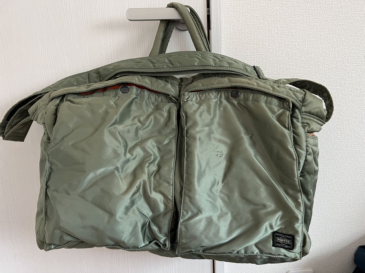 ポーター ボストンバッグ 旅行バッグ MA-1 ショルダー タンカー カーキ