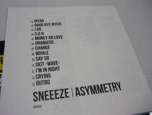 [管00]【送料無料】CD SNEEEZE / Asymmetry 邦楽 INTRO GOOD BYE Bitch I GO S.G.H MONEY OR LOVE_画像2