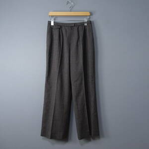  beautiful goods *Leilian/ Leilian /13/ made in Japan / waist rubber / wool pants / gray / lady's / slacks / bottoms 