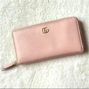 GUCCIグッチ　正規品　GGマーモント　ラウンドジップ　長財布