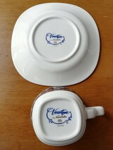 ノリタケ バーサトーン カップ&ソーサー 3客 ソーサー3枚 クローバー ヴィンテージ コーヒーカップ Noritake coffee cup 送料込み_画像6