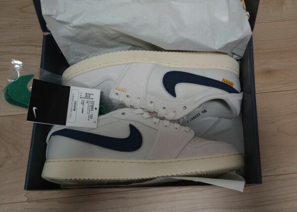 新品 UNION Nike Air Jordan 1 Low KO "Sail Leather" US9.5 DZ4864-100