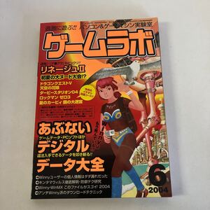 Y31-114 ゲームラボ 2004年6月号 ドラクエ ロックマン 改造コード 美少女ゲーム GBA PS2 三才ブックス 必勝本 パソコン&ゲームマシン