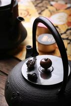 極美古銅煎茶道具 質感細密作り　七星天道虫置物2つ　銅製品_画像2