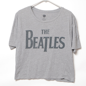 GS6843 ビートルズ BEATLES Tシャツ レディース S 肩45 メール xq