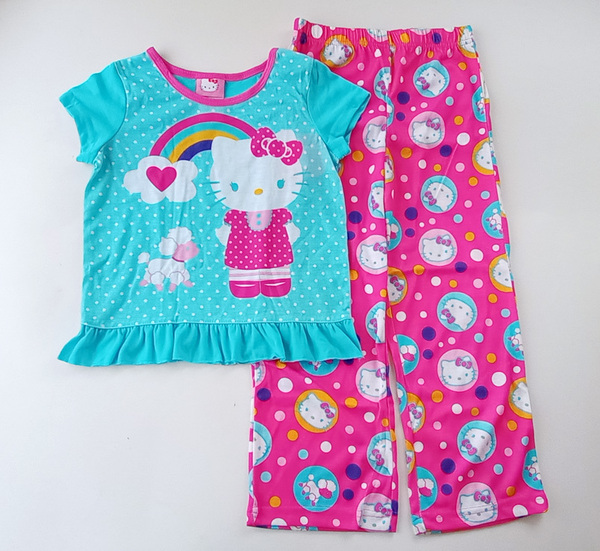 ★★ ハローキティ 半袖 パジャマ サイズS 未使用 サンリオ ★★ sanrio hello kitty girls sleep wear