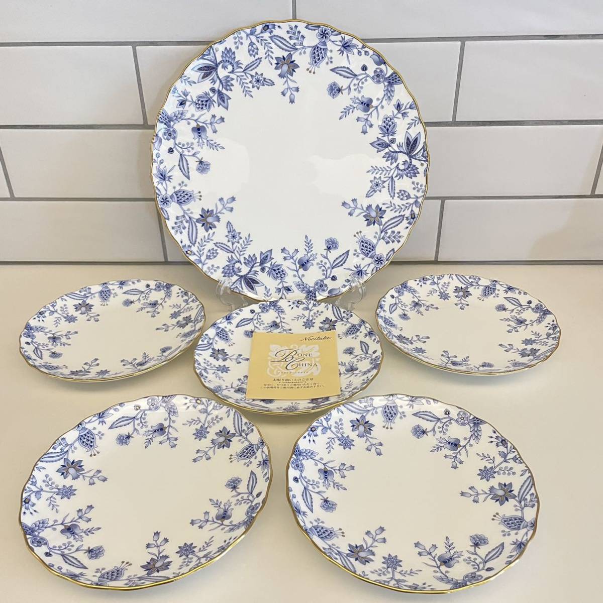全日本送料無料 Noritake ダイヤモンドコレクション 百合 18cmプレート
