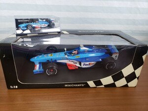 MINICHAMPS 1/18 BENETTON B 198 A.WURT 1/43 PLAYLIFE B198 ミニチャンプス F1 ミニカー　ベネトン　プレイライフ　#6　　 2個まとめて