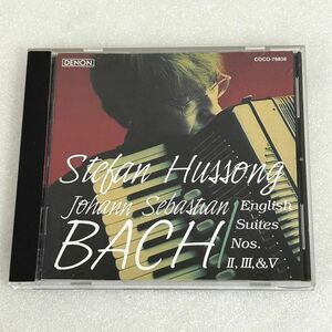 CD フッソング バッハ イギリス組曲 第2,3＆5番 アコーディオン　Stefan Hussong Bach English Suites