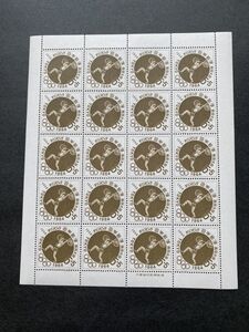 o即決　5円切手　切手シート　東京オリンピック募金　第６次　重量あげ　5+5円　昭和36年　1961　まるまります