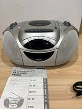 【21】ジャンク サンヨー SANYO ラジカセ PH-PR9 CD、ラジオの再生確認済み、テープは再生NG 取説付_画像2