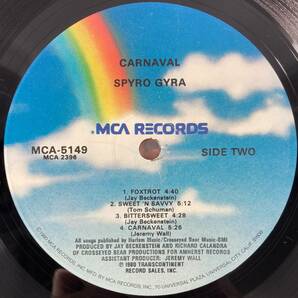 スパイロジャイラ (Spyro Gyra) / Carnaval 米盤LP MCA MCA -5149の画像6