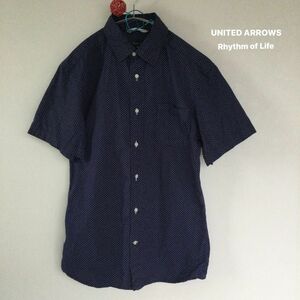 【SALE】UNITEDARROWS ユナイテッドアローズ リズムオブライフ トップス 半袖シャツ ドット柄 綿 100% 男女