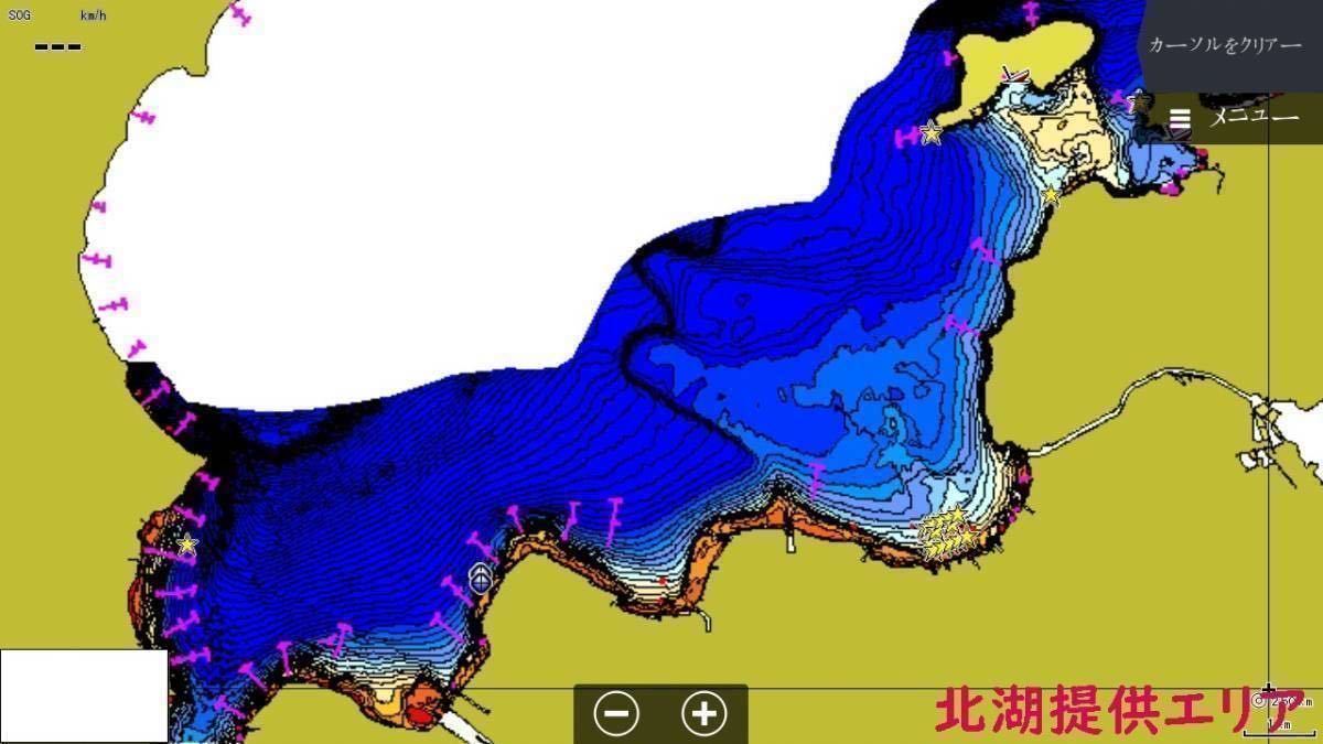 H31.1更新（Ver2.0） ローランス魚探用琵琶湖北湖広域マップ（LOWRANCE