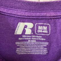 レイカーズカラー カレッジアメフトチームプリントアメリカ古着半袖tシャツ紫 パープル M_画像4