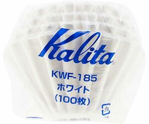 Kalita (カリタ) コーヒーフィルター ウェーブシリーズ ホワイト 2~4人用 100枚入り KWF-185 #22212