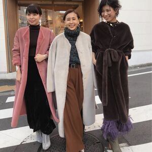 amerivintage 2WAY SOFT BOA LONG COAT