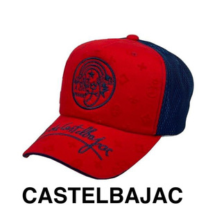 30％OFF　カステルバジャック　CASTELBAJAC　メッシュキャップ　カジュアルキャップ　モノグラム柄　7213191126-3　アカ