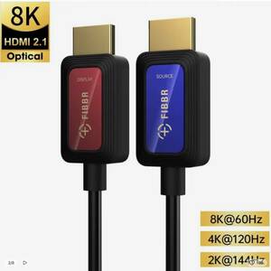 FIBBR(fi балка ) QC100 7.5m 48Gbps 8K/10K свет волокно HDMI кабель eARC HDCP2.3 HDMI2.1 соответствует (PS5,XSX,UHD BD,8K/10K@60Hz соответствует )