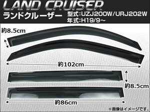 サイドバイザー トヨタ ランドクルーザー UZJ200W URJ202W 2007年09月～ AP-SVTH-T58