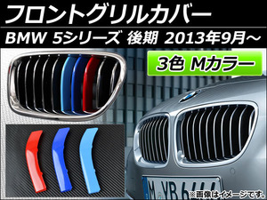 フロントグリルカバー BMW-FGC-5S14Y 入数：1セット(3個) BMW 5シリーズ F10/F11/F18 後期 2013年09月～ 3色 Mカラー AP-☆