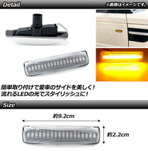 LEDサイドマーカー ランドローバー ディスカバリー3 2005年05月～2009年06月 クリア 入数：1セット(2個) AP-LL177-CL_画像2