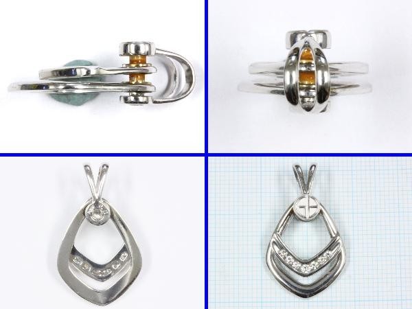 ●新品同様 ダイヤヘッドペンダントトップ Pt900 ネックレス用 ●新品同様 ダイヤヘッドペンダントトップ Pt900 ネックレス用