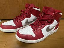 中古美品 箱なし 27cm NIKE ナイキ Air Jordan 1 Retro High Silver Medal エアジョーダン1 レトロ ハイ シルバーメダル 332550-602 送710~_画像1