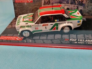 デアゴスティーニ　新品未展示　FIAT 131 ABARTH 1979 M.Alen-I.kivimaki 1/43