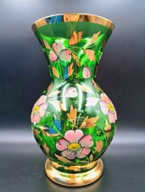 【美品 1円スタート】 BOHEMIA ボヘミア グラス 花瓶 花器_画像2