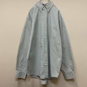 【１円スタート】90′s 良デザイン チェックシャツ 古着 ヴィンテージ 海外 アメリカ 輸入 【1721】