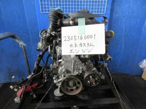 ｅＫカスタム DBA-B11W ジャンク品　エンジン　3B20ターボ　1000C490 433749