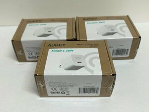 [ золотой moba]3 шт. комплект * новый товар не использовался *au+1 collection SELECT*AUKEY*Minima 20W*USB-C*PA-Y20S* быстрое зарядное устройство *AC адаптер *