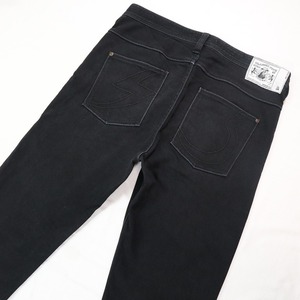 BAL CLASSIC FIVE bar Classic five black stretch slim jeans button fly strut Denim black made in Japan men's M size 