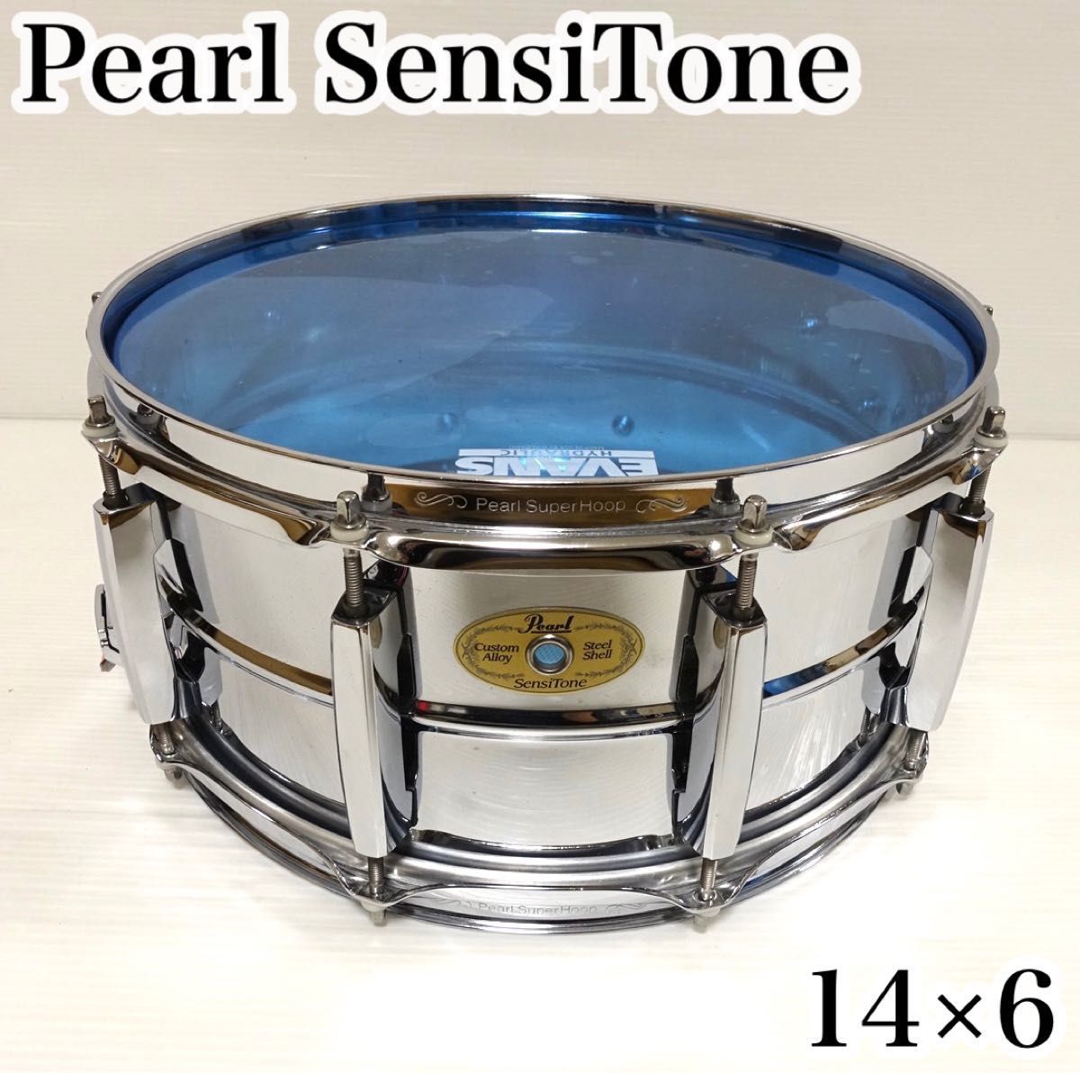 美品】Pearl スネアドラム SensinTone 14×6サイズ Custom Alloy